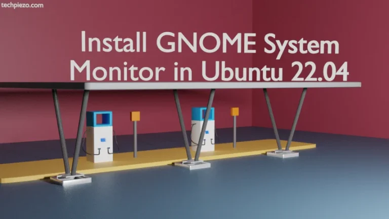 Install GNOME System Monitor in Ubuntu 22.04