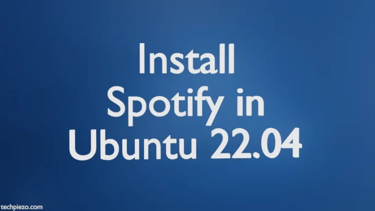 Install Spotify in Ubuntu 22.04