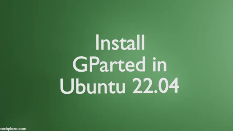 Install GParted in Ubuntu 22.04