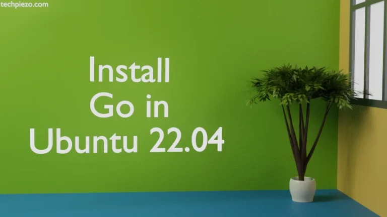 Install Go in Ubuntu 22.04