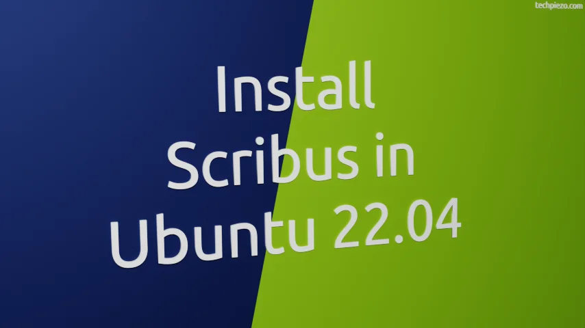 Install Scribus in Ubuntu 22.04