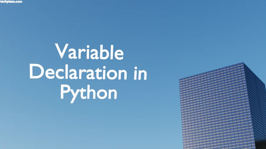 Variable declaration in Python