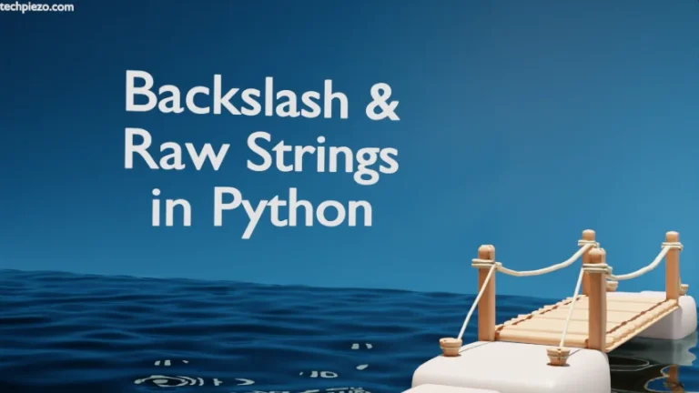 Backslash and Raw Strings in Python