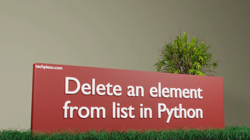 Delete an element from list in Python