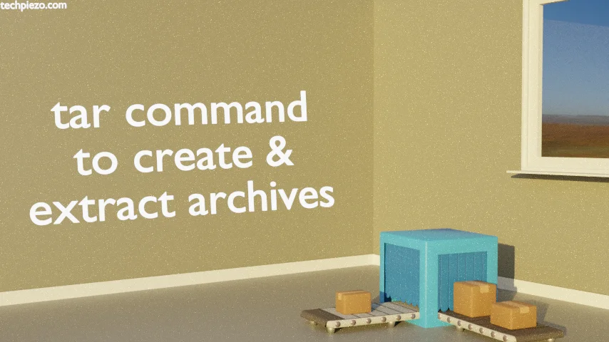 tar command to create and extract archives