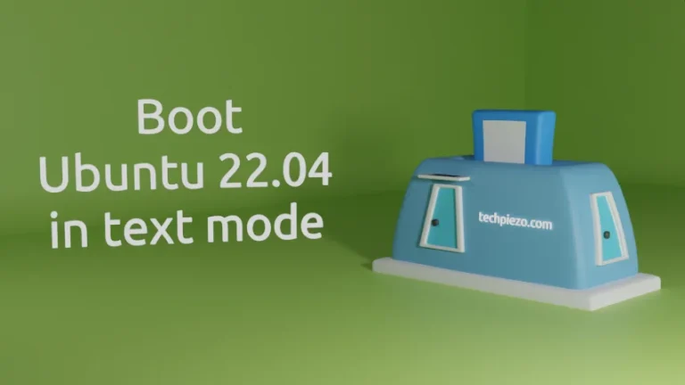 Boot Ubuntu 22.04 in text mode
