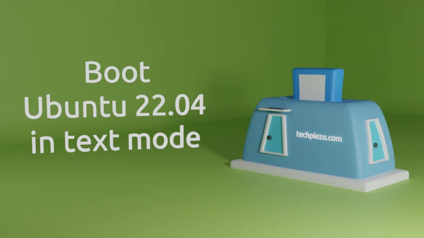 Boot Ubuntu 22.04 in text mode