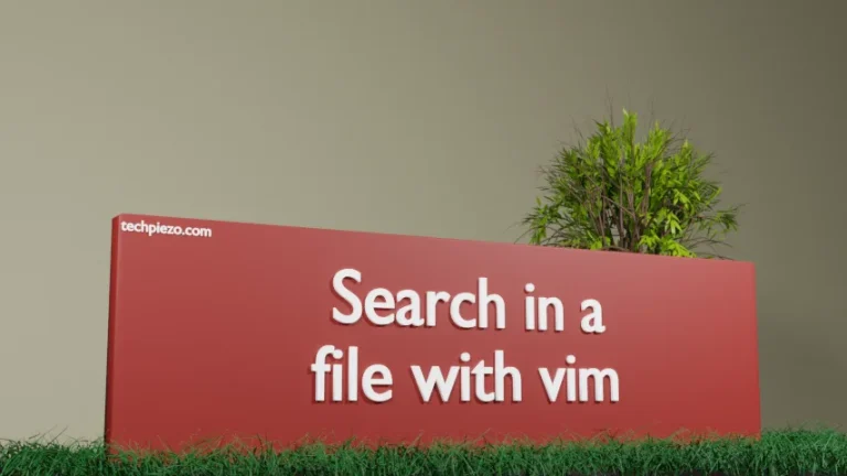 Search in a file with vim