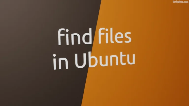 Search files in Ubuntu using find command