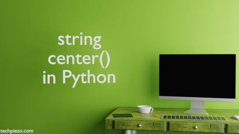 string center() in Python