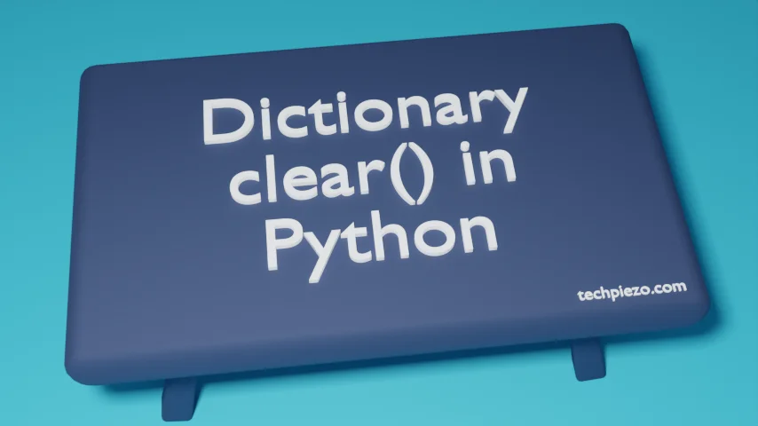Dictionary clear() method in Python