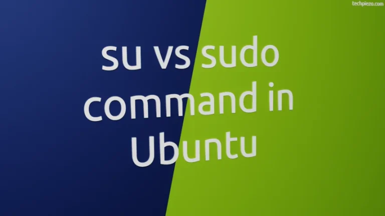 Difference between su and sudo command in Ubuntu
