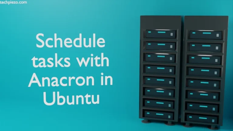 Schedule tasks with Anacron in Ubuntu