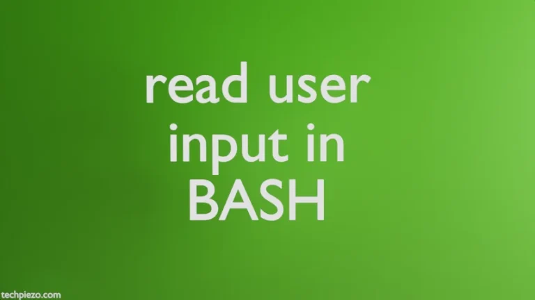 read in BASH