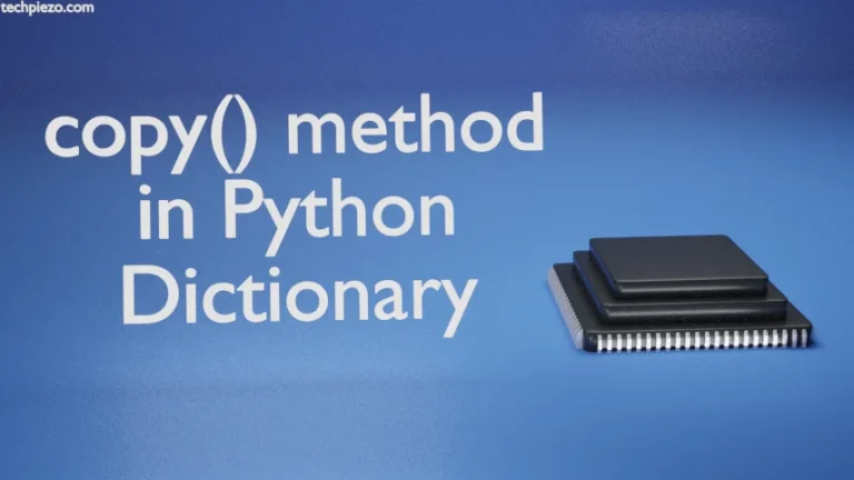 copy() method in Python Dictionary