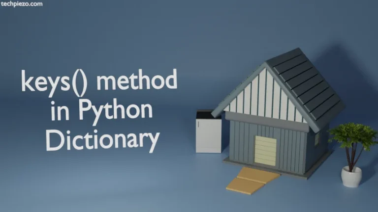 keys() method in Python Dictionary