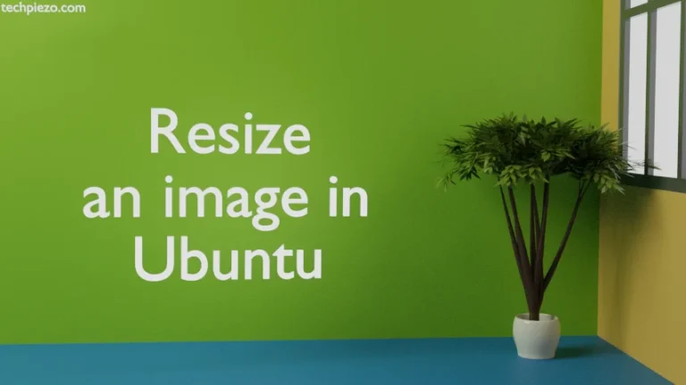 Resize an image in Ubuntu