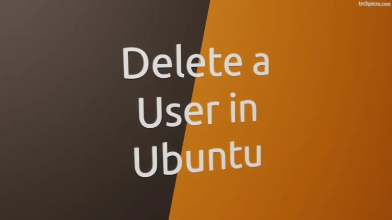 Delete a user in Ubuntu