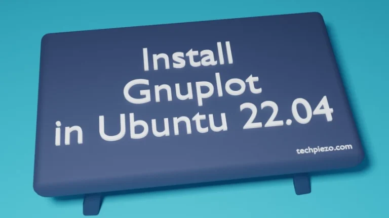 Install Gnuplot in Ubuntu 22.04