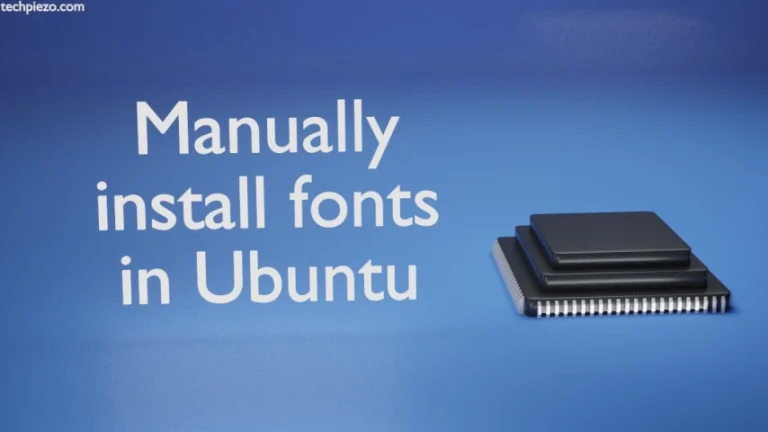 Manually install fonts in Ubuntu