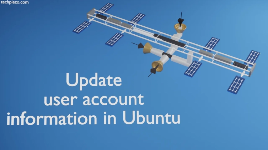 Update user account information in Ubuntu