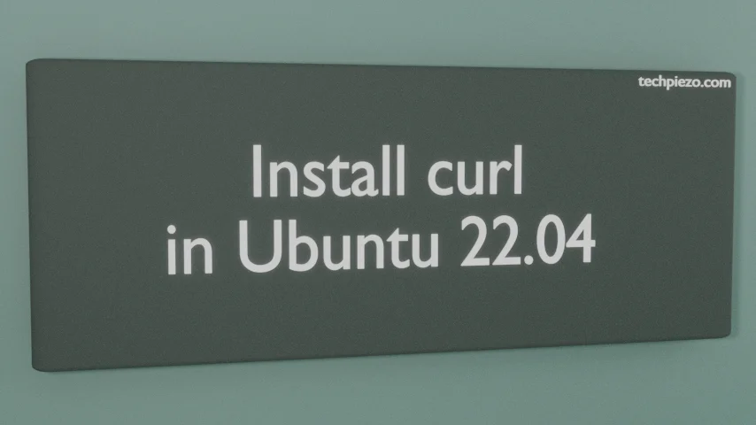 Install curl in Ubuntu 22.04