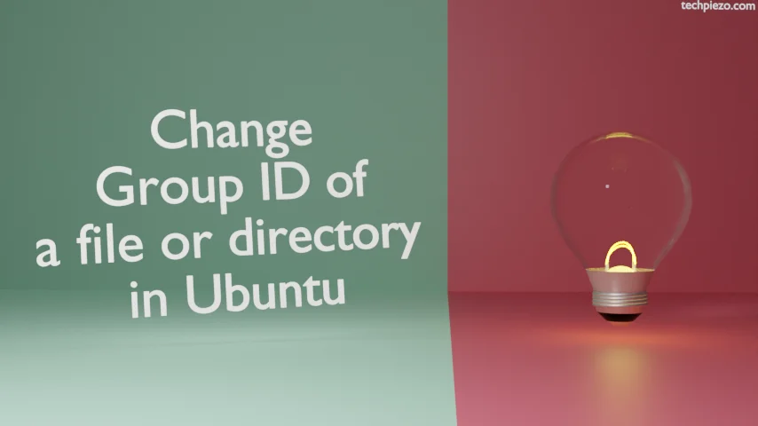 Change Group ID of a file or directory in Ubuntu