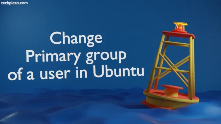 Change Primary group of a user in Ubuntu