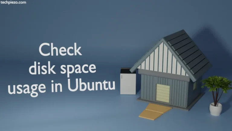 Check disk space usage in Ubuntu