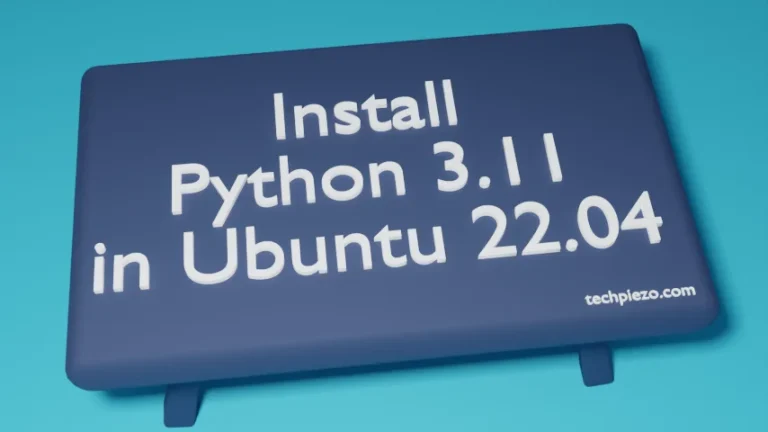 Install Python 3.11 in Ubuntu 22.04