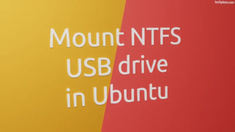 Mount NTFS USB drive in Ubuntu