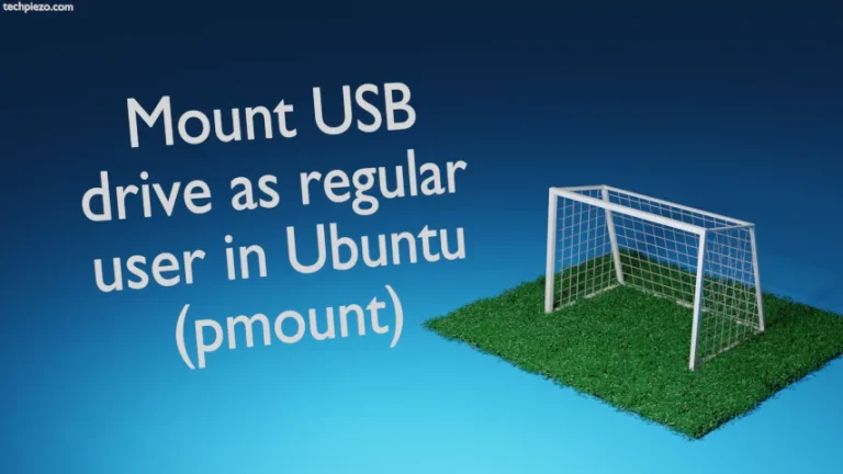 Mount USB drive as regular user in Ubuntu