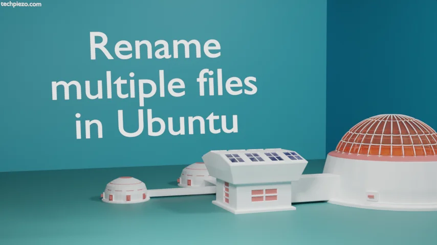 Rename multiple files with rename command in Ubuntu