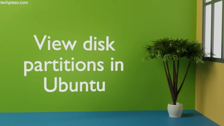 View disk partitions in Ubuntu