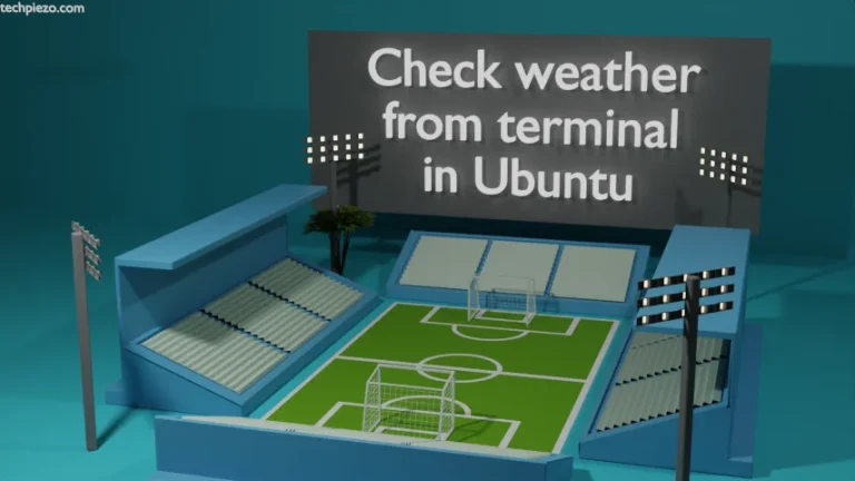 Check Weather from terminal in Ubuntu