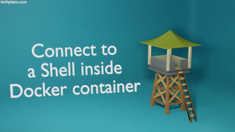 Connect to a Shell inside Docker container