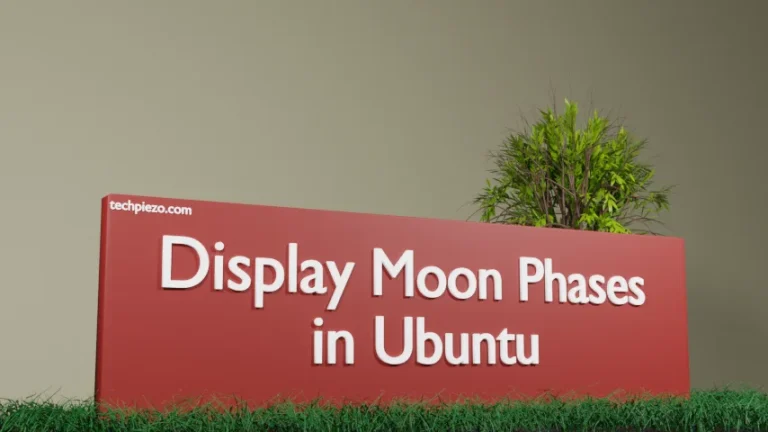 Display Moon Phases in Ubuntu