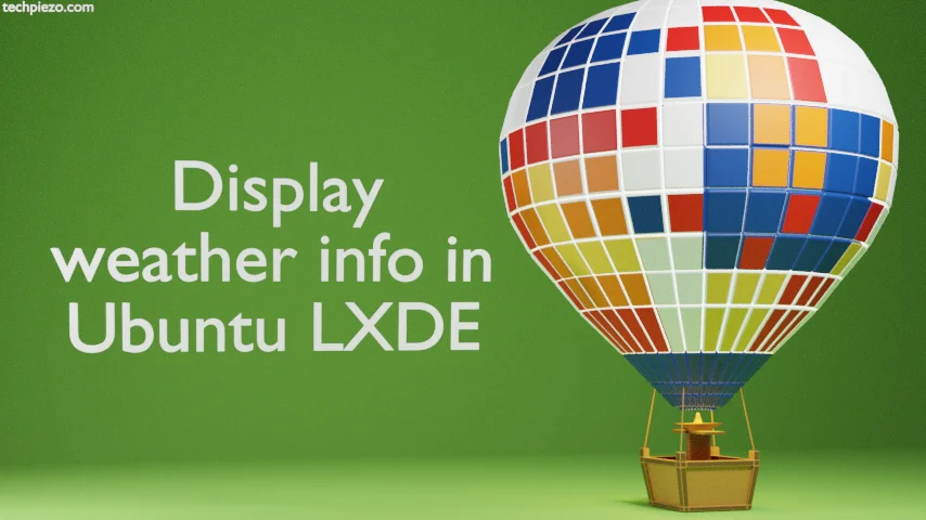Display Weather info in Ubuntu LXDE