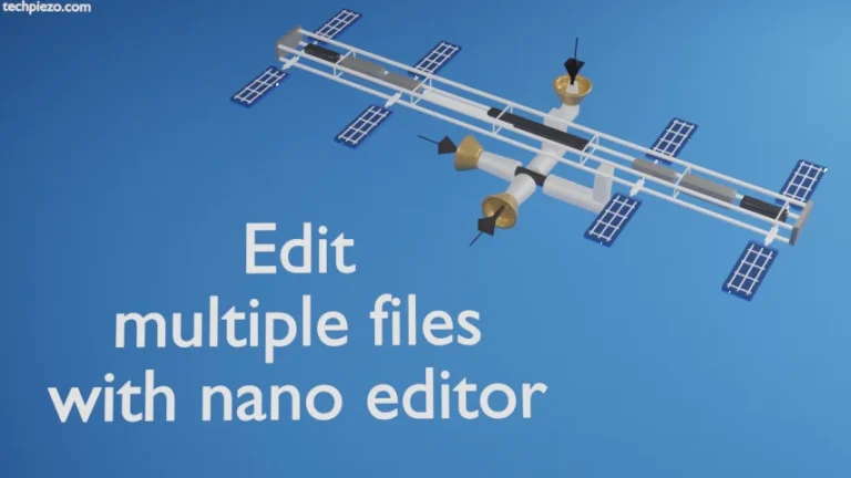 Edit multiple files with nano text editor