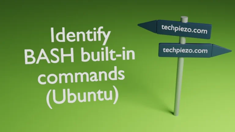 Identify BASH built-in commands in Ubuntu