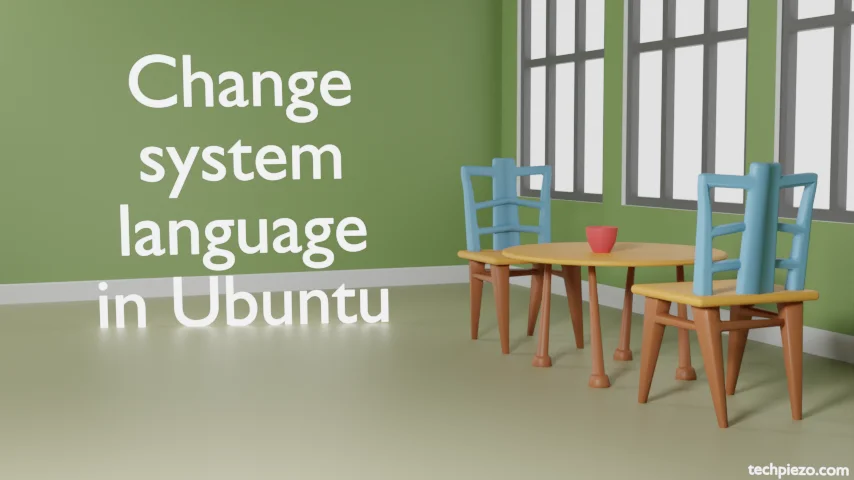 Change system language in Ubuntu