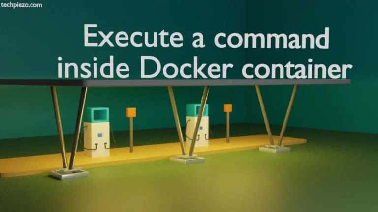 Execute a command inside Docker container