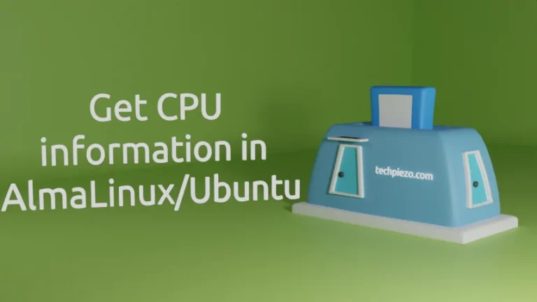 Get CPU information in AlmaLinux/Ubuntu