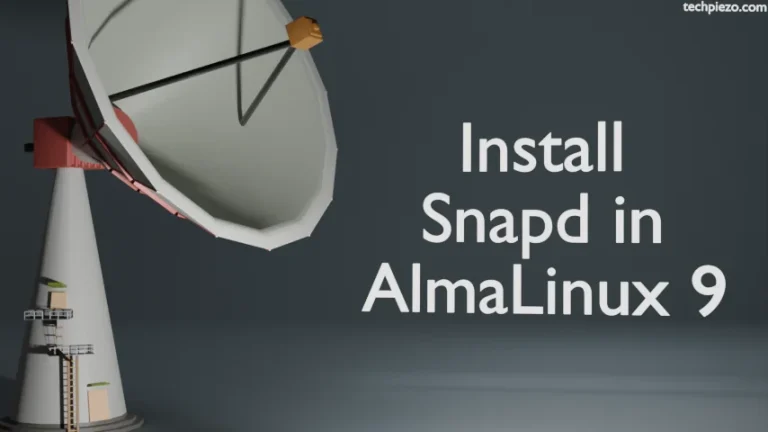 Install Snapd in AlmaLinux 9