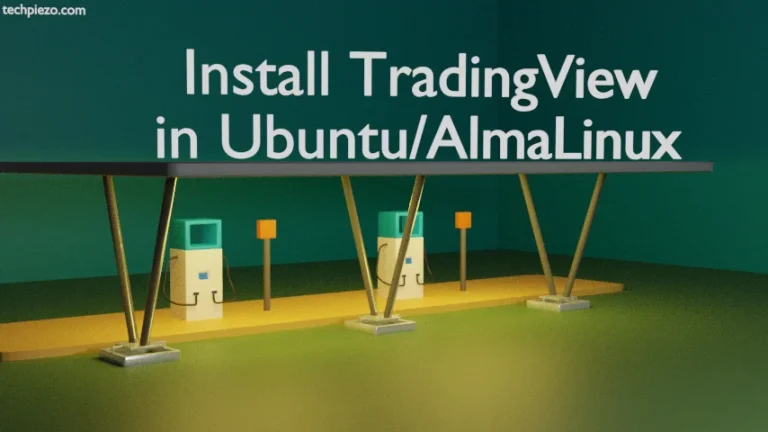 Install TradingView in Ubuntu/AlmaLinux