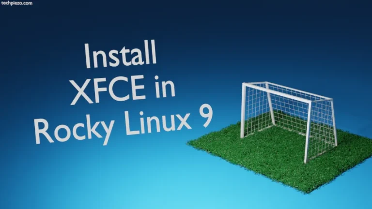 Install XFCE in Rocky Linux 9