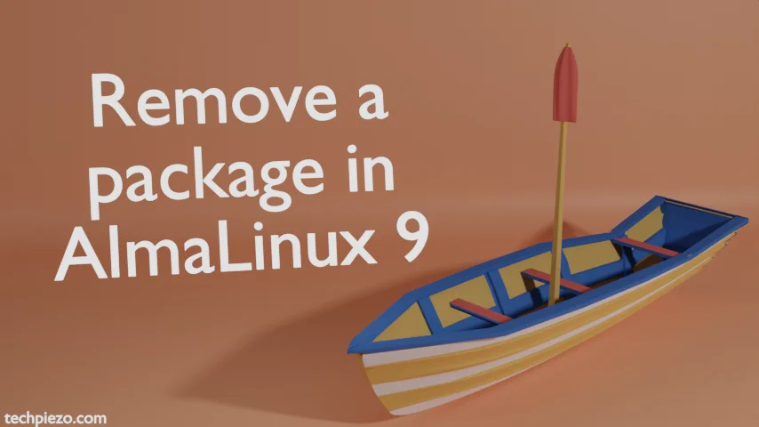 Remove a package in AlmaLinux 9