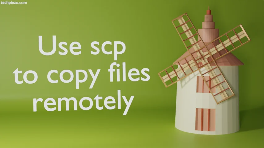 Use scp to copy files remotely in Linux