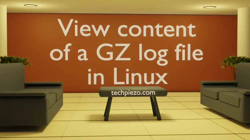 View content of a GZ log file in Linux