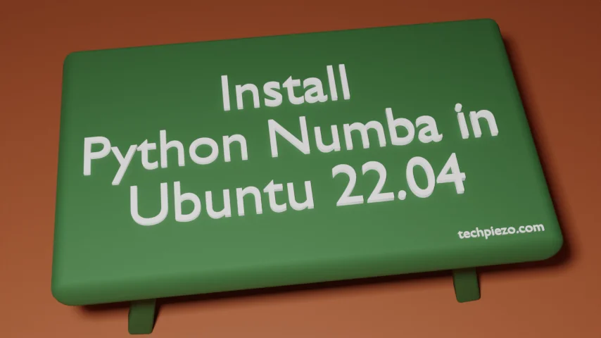 Install Python Numba in Ubuntu 22.04